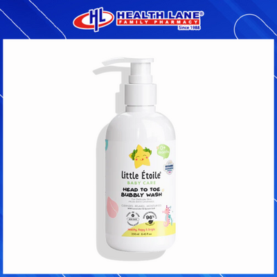 LITTLE ETOILE HEAD TO TOE WASH DELICATE 0+ YEARS 250ML